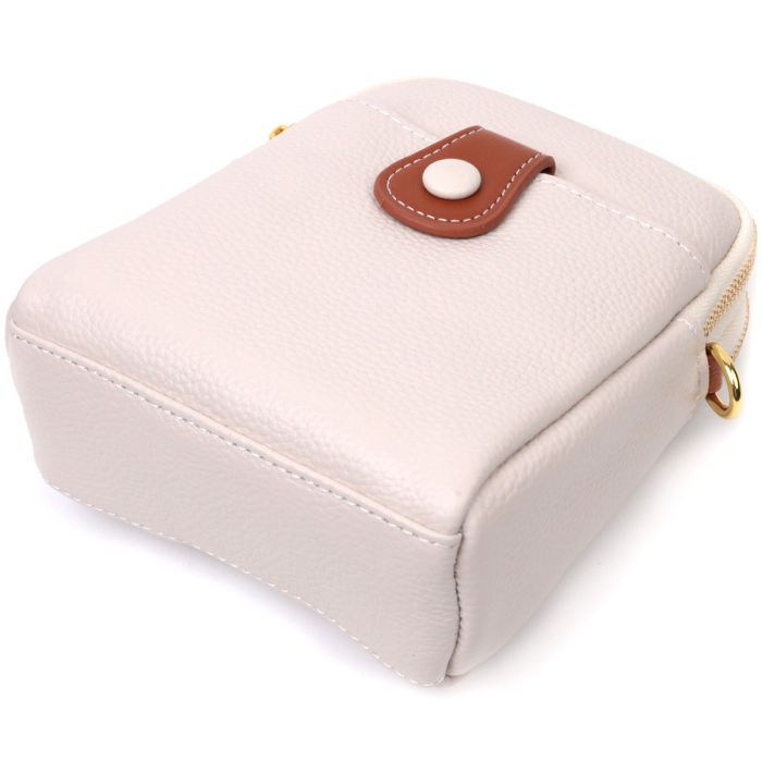 Сумка Vintage Из натуральной кожи Белая (22270) изображение 5