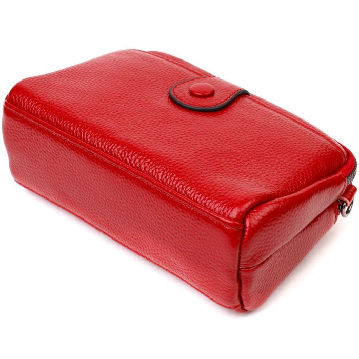 Сумка Vintage Из натуральной кожи Красная (22125) изображение 5