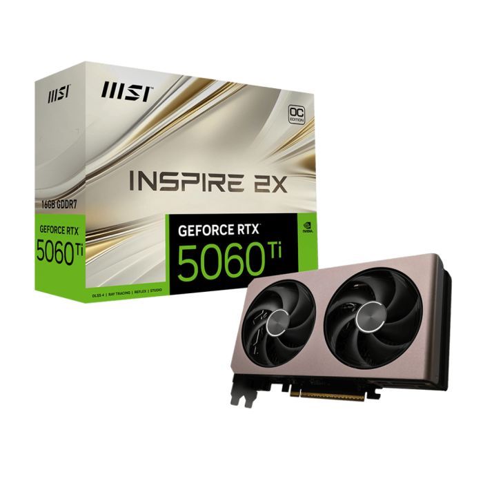 Видеокарта MSI GeForce RTX5060Ti 16Gb INSPIRE 2X OC (RTX 5060 Ti 16G INSPIRE 2X OC) изображение 5