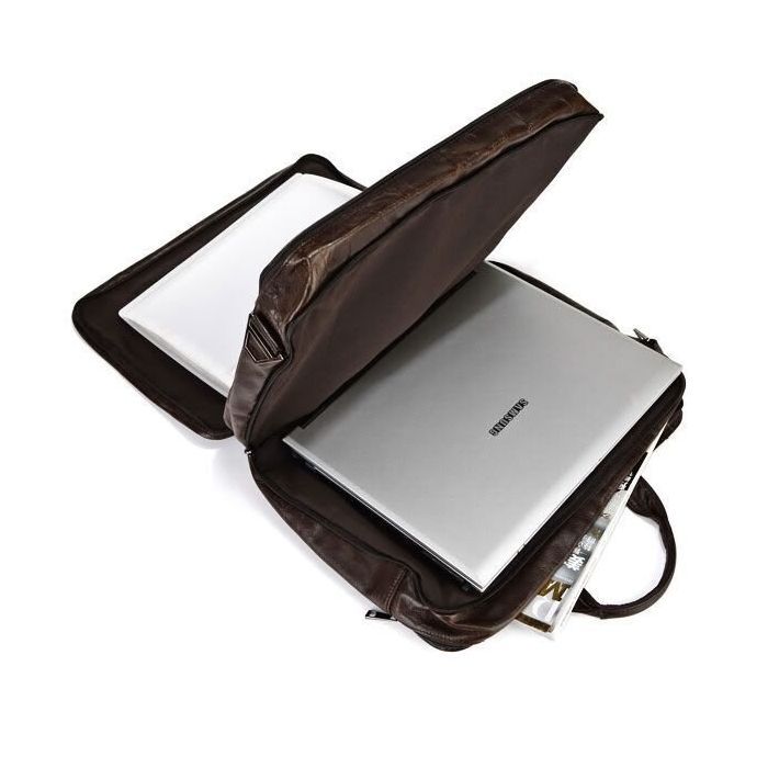 Сумка Vintage Коричневая (14056) изображение 10