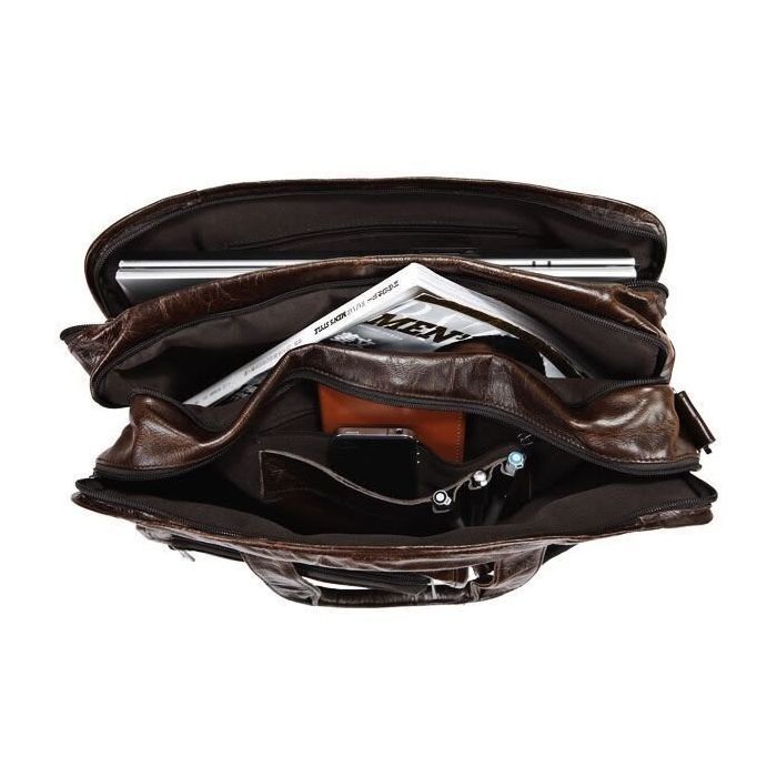 Сумка Vintage Коричневая (14056) изображение 9