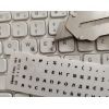 Наклейка на клавіатуру BestKey мініатюрна прозора, 56, чорний (BKm3BlTr) зображення 2