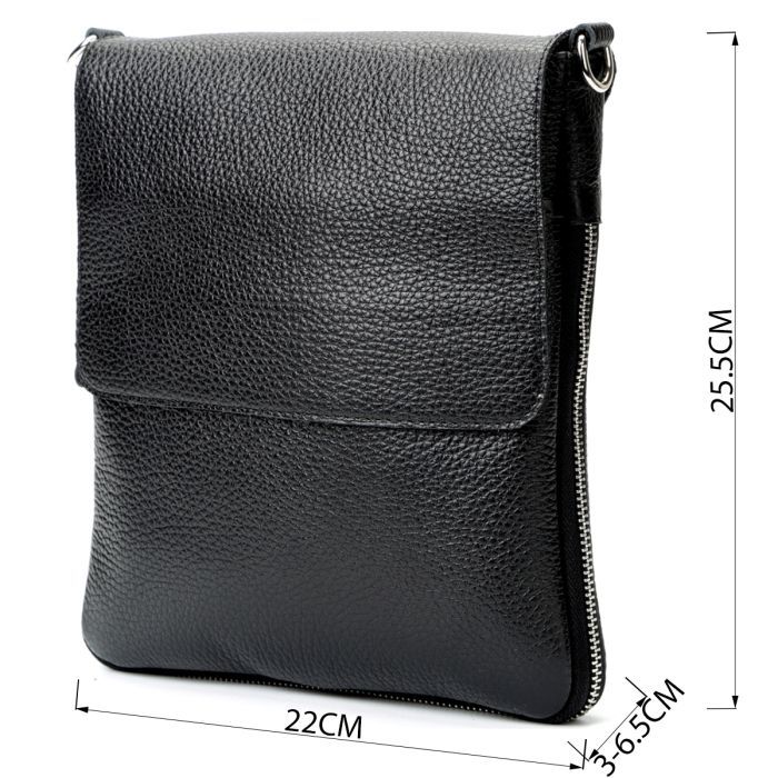 Сумка Shvigel Шкіряна Чорна (11016) зображення 3