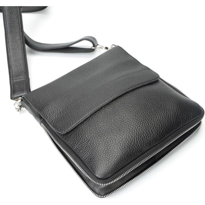 Сумка Shvigel Шкіряна Чорна (11016) зображення 8