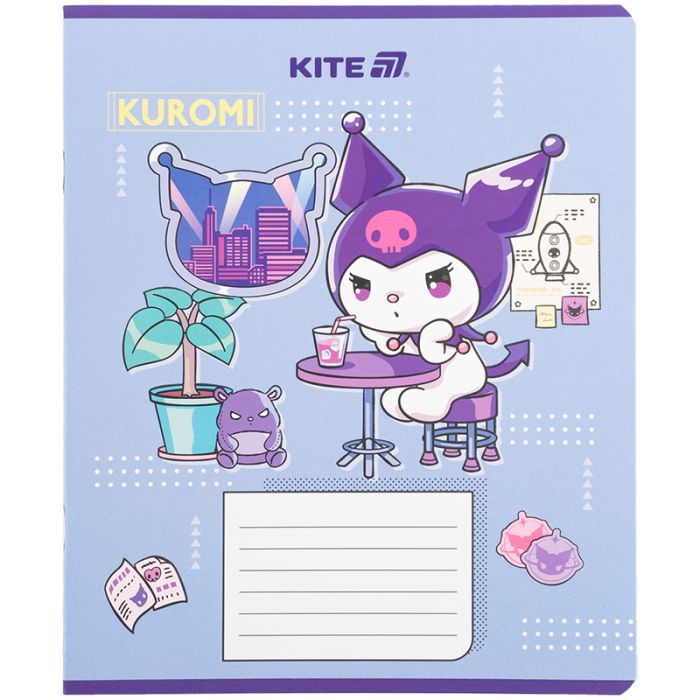 Зошит Kite Kuromi, 18 аркушів, клітинка (HK25-236-1) зображення 4