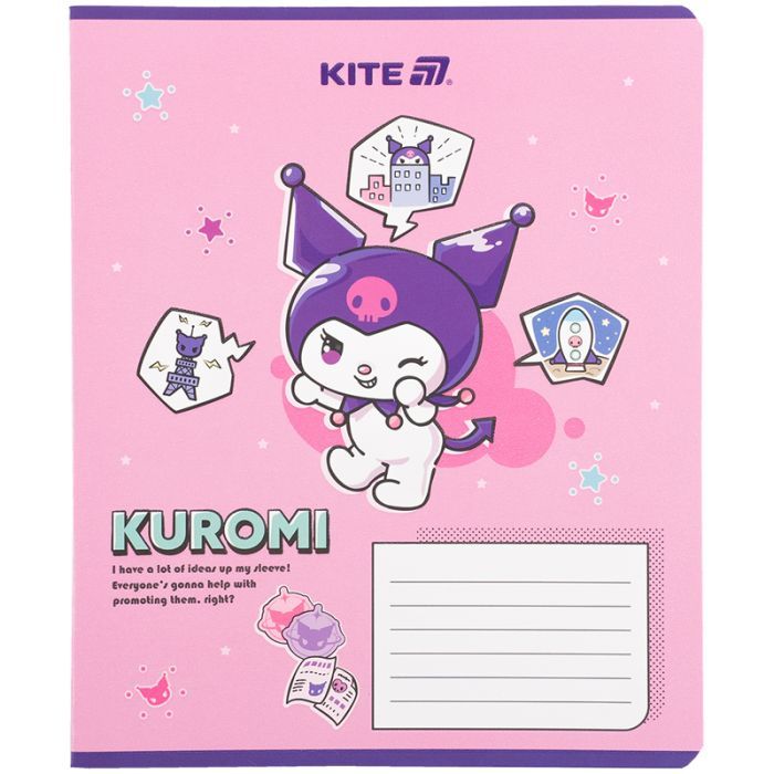 Зошит Kite Kuromi, 18 аркушів, клітинка (HK25-236-1) зображення 8