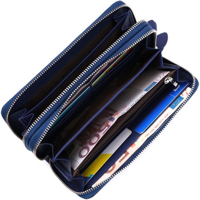 Гаманець ST Leather Синій (19431) зображення 7