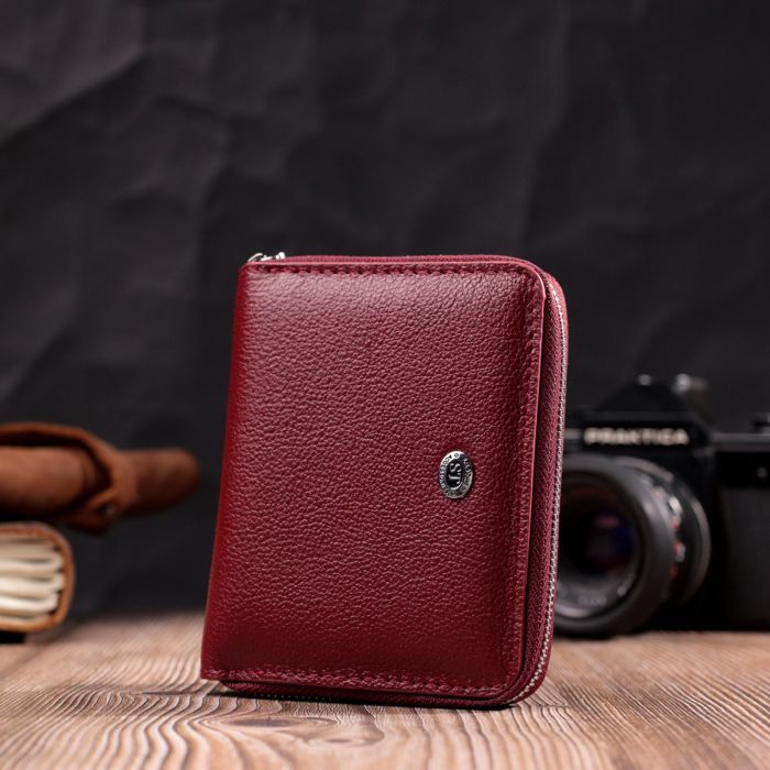 Кошелек ST Leather Кожаный Бордовый (19485) изображение 8