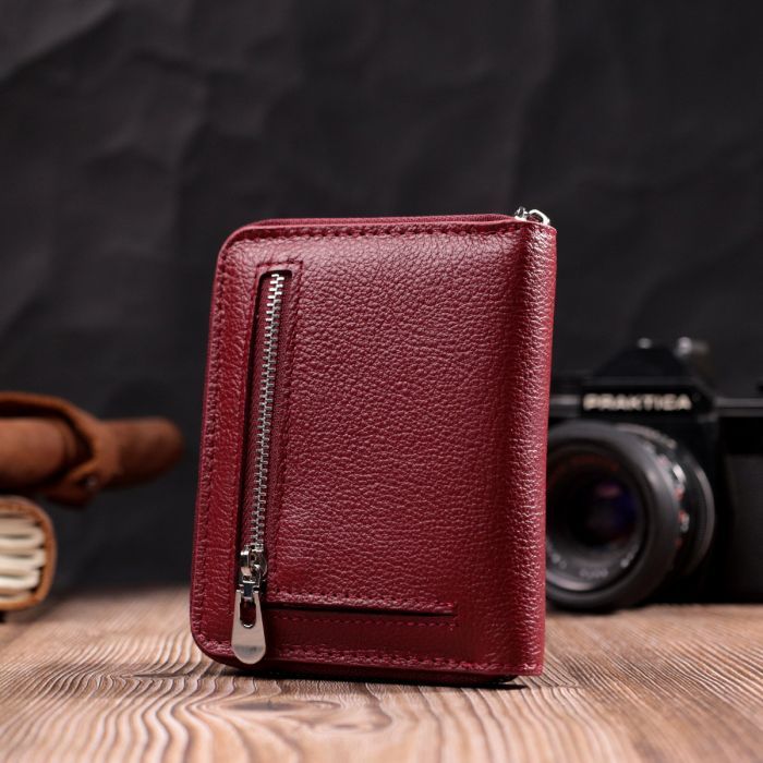Кошелек ST Leather Кожаный Бордовый (19485) изображение 9