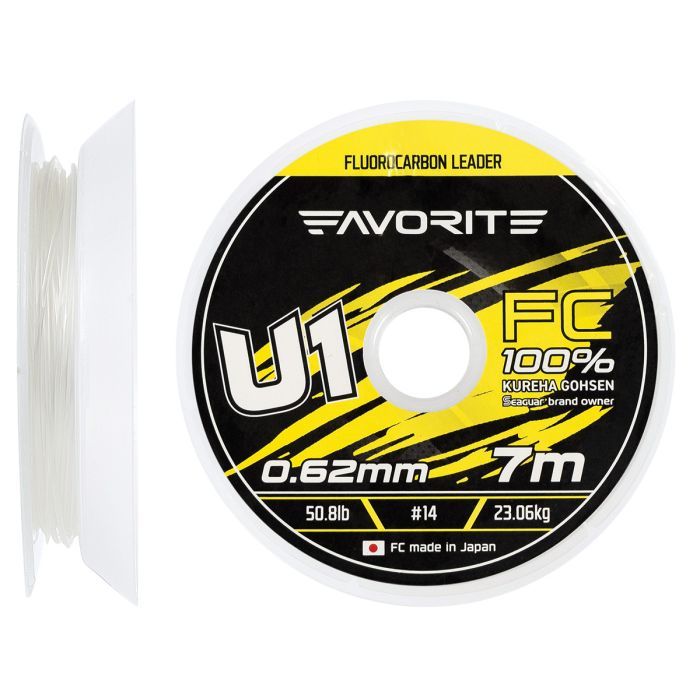 Флюорокарбон Favorite U1 FC 7m 16/0.66mm 59.2lb/26.87kg (1693.11.91)