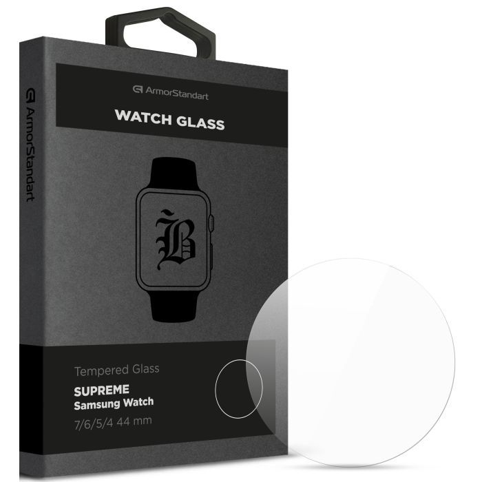 Скло захисне Armorstandart Supreme Black Icon Samsung Watch 7/6/5/4 44 mm (ARM84738)
