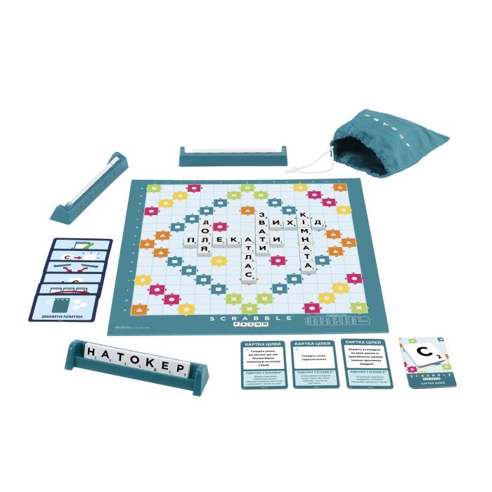 Настільна гра Scrabble Скрабл Оригінал українською (HXW21) зображення 3