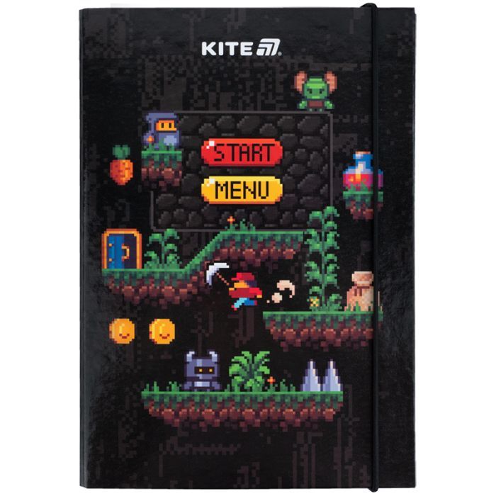 Папка для тетрадей Kite В5 на резинке Pixel Game (K25-210-2) изображение 2