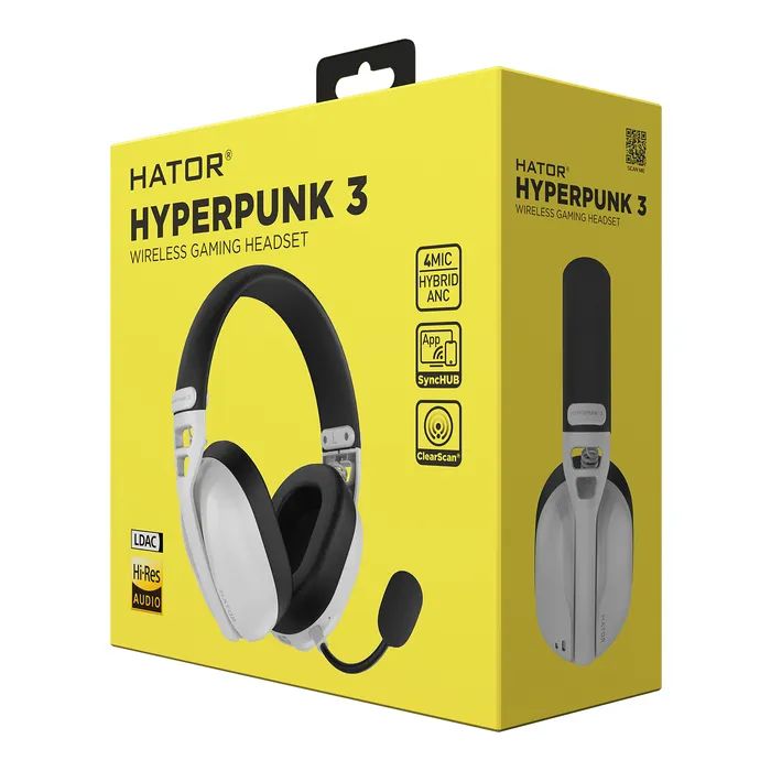Наушники Hator Hyperpunk 3 Wireless White (ESH16) изображение 8