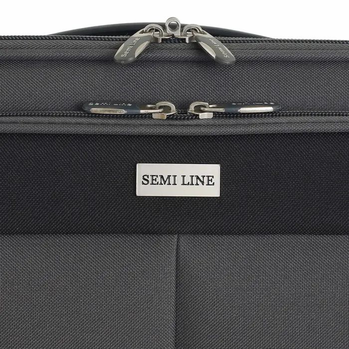 Чемодан Semi Line 20" S T5754-1 Grey/Orange Lines (DAS303342) изображение 8