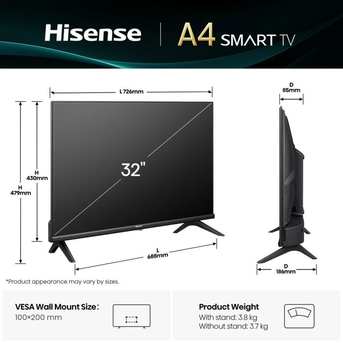 Телевизор Hisense 32A4Q изображение 5