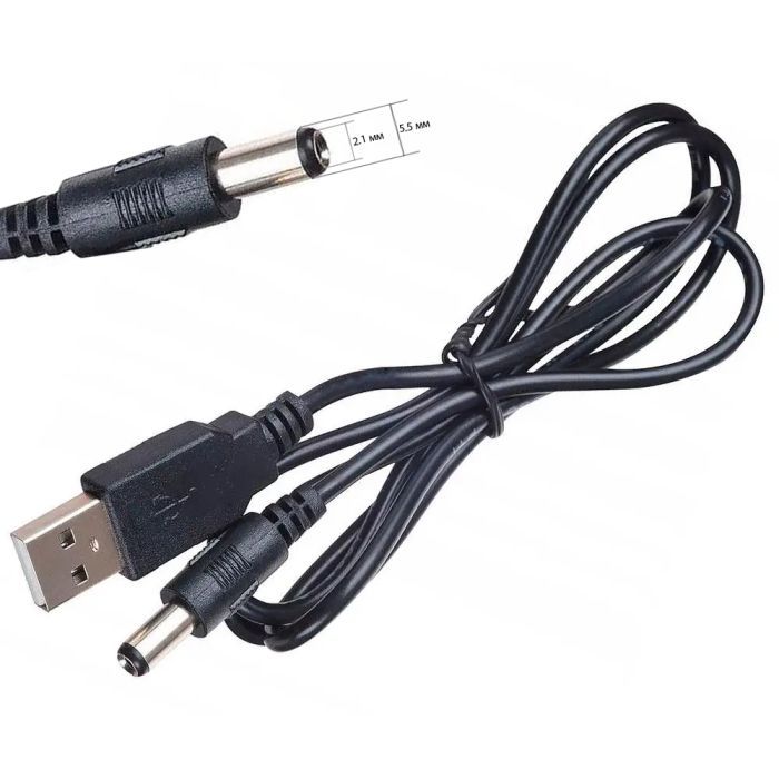 Кабель питания USB to DC 5.5x2.1 5V 1.0m Armorstandart (ARM79303) изображение 2