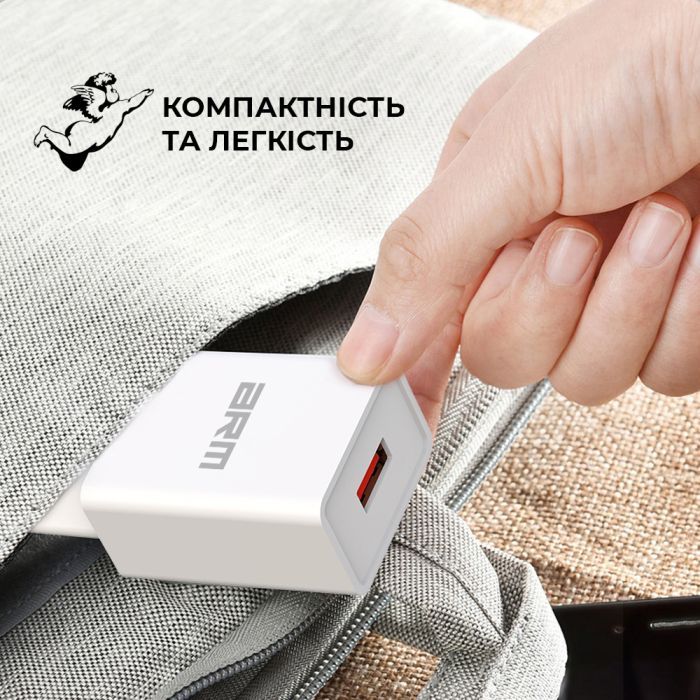 Зарядное устройство Armorstandart AR02 Basic USB 3.1A White (ARM59714) изображение 6