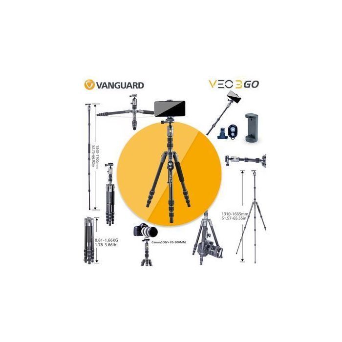 Штатив Vanguard VEO 3GO 265HCB (DAS302775) изображение 7