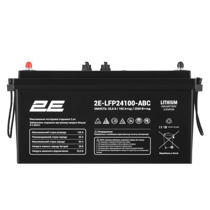 Батарея LiFePo4 2E 24V-100Ah, ABC 8S (2E-LFP24100-ABC) изображение 2