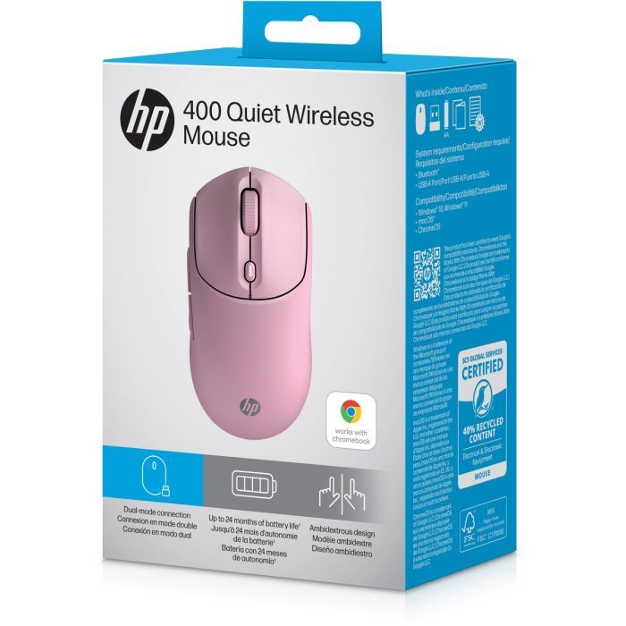 Мышка HP 400 Quiet Wireless/Bluetooth Pink (AZ7B5AA) изображение 16