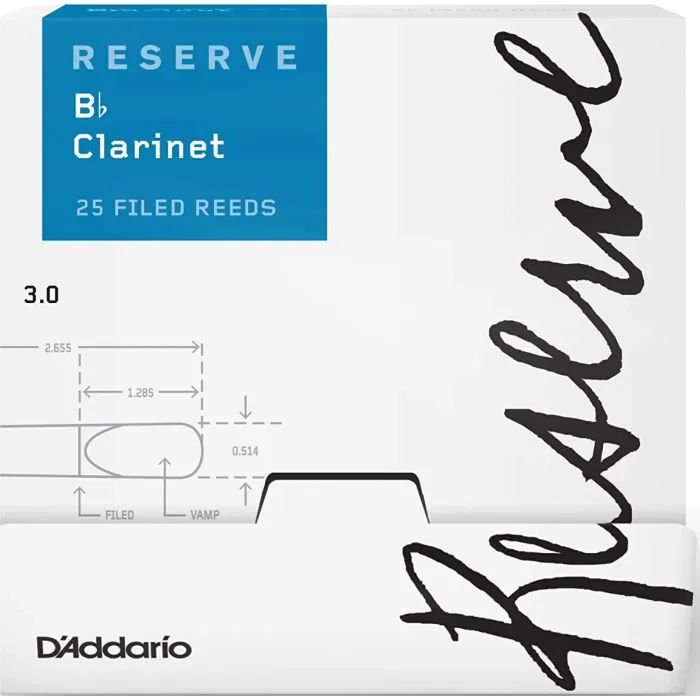 Тростина для кларнета D'Addario Reserve Bb Clarinet #3.0 - 25 Pack (DCR0130-B25)