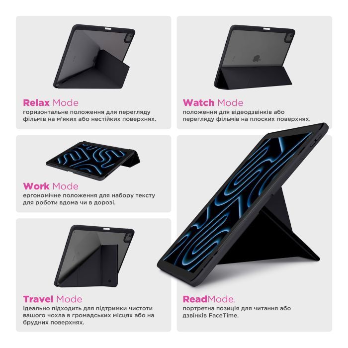 Чохол до планшета Armorstandart Y-Type PEN Xiaomi Pad 7 / 7 Pro Black (ARM85536) зображення 3