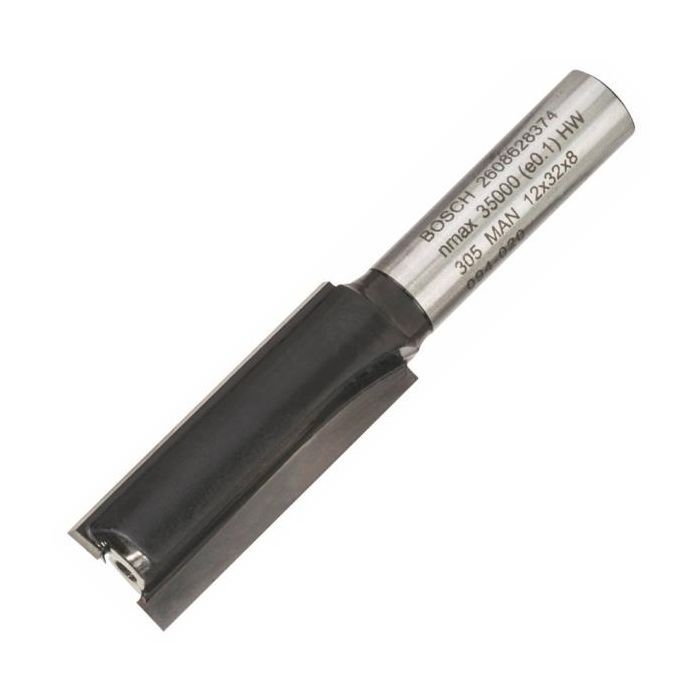Фреза Bosch Professional пазова з двома лезами, Std, S8, D12, L32 (2.608.628.374)