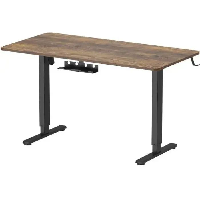 Компьютерный стол OfficePro ODE1470DW Dark Wood/Black (ODE1470DW) изображение 2