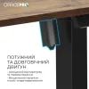 Компьютерный стол OfficePro ODE1470DW Dark Wood/Black (ODE1470DW) изображение 5