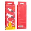 Дата кабель USB 2.0 AM to USB-C 1.0m silicone white BOROFONE (6974443386424) зображення 3