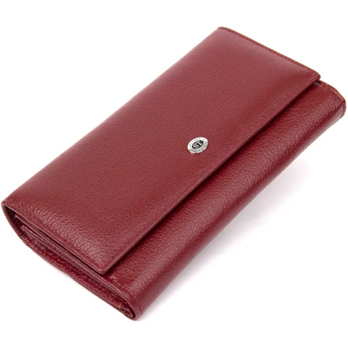Кошелек ST Leather Темно-красный (19392)