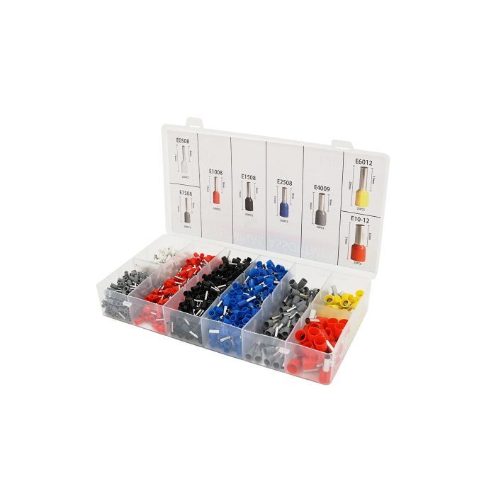 Затискач для клем Voltronic HCS8 6-4A, red + набор кабельных наконечников (HCS8 6-4A+VE1200)