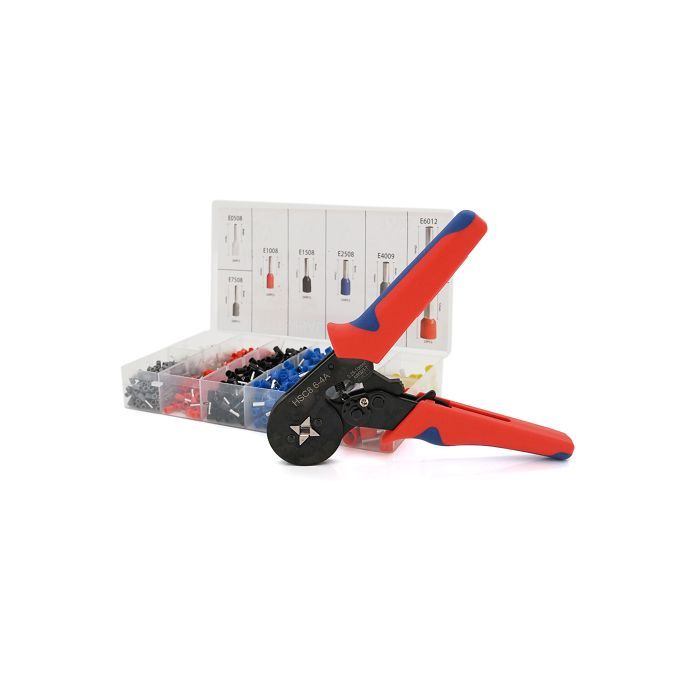 Затискач для клем Voltronic HCS8 6-4A, red + набор кабельных наконечников (HCS8 6-4A+VE1200) изображение 2