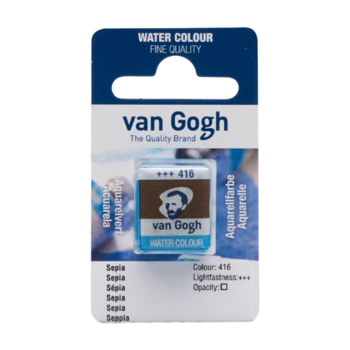 Акварельні фарби Royal Talens Van Gogh (416), Сепія, кювета (8712079419288)