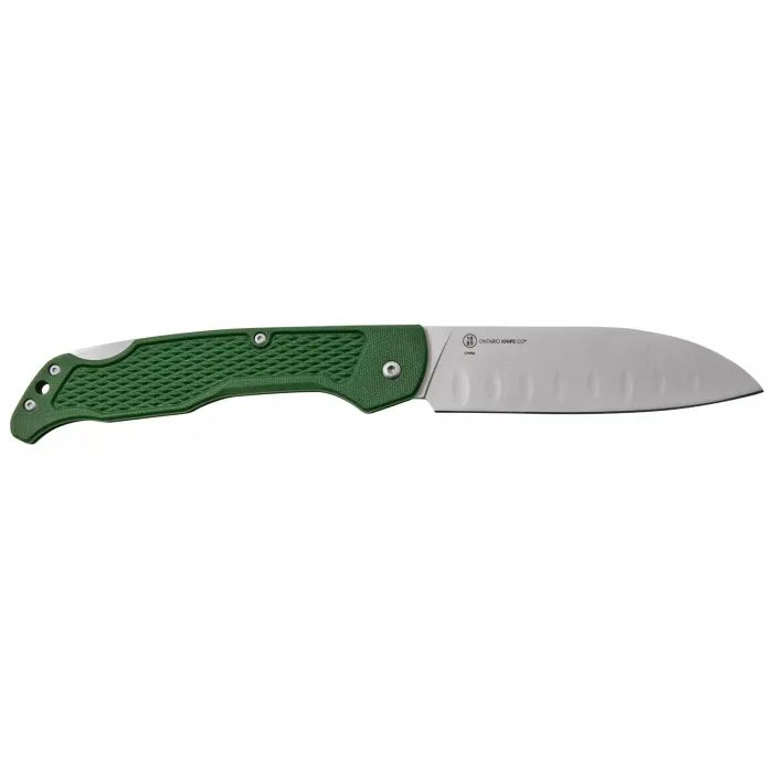 Нож Ontario Knife Camp Plus Santoku Green (ON4305) изображение 2