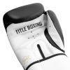 Боксерские перчатки Title Premier Leather Black/White L 14 oz (TSBG2 L BK/WH) изображение 8
