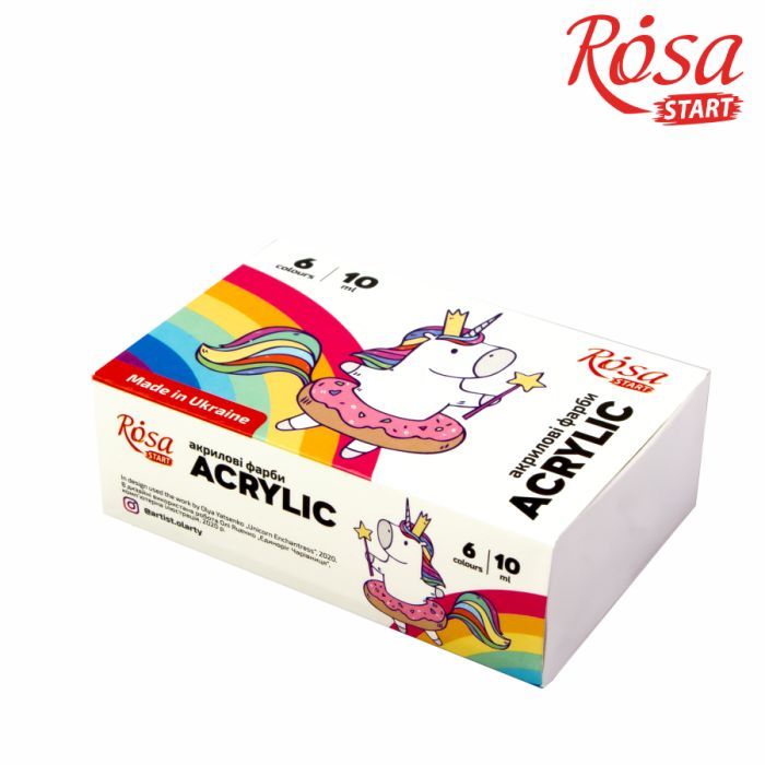 Акриловые краски Rosa START Unicorn 12 x10 мл (4823098531005)