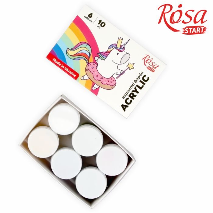 Акриловые краски Rosa START Unicorn 12 x10 мл (4823098531005) изображение 2