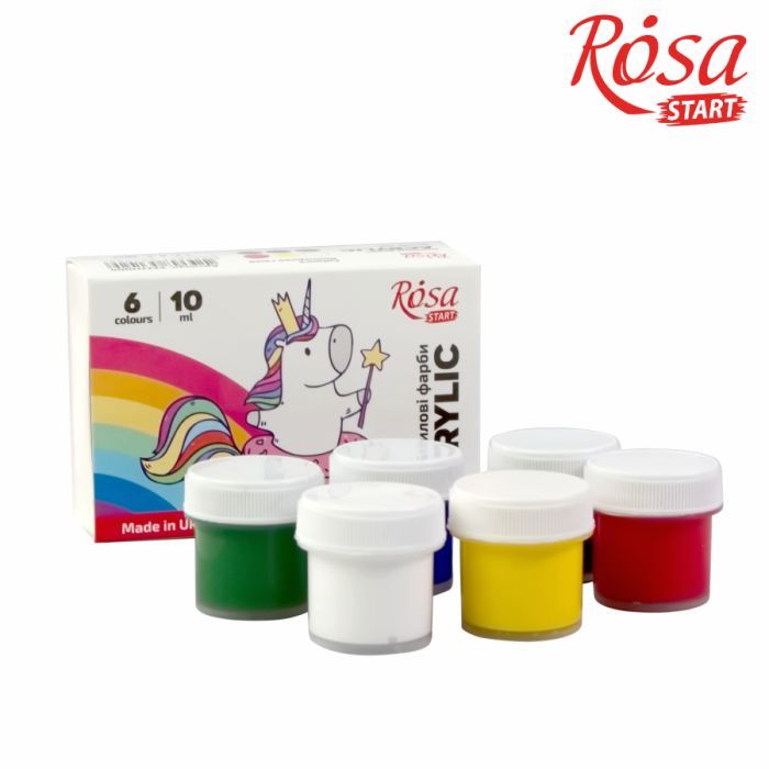 Акриловые краски Rosa START Unicorn 12 x10 мл (4823098531005) изображение 3