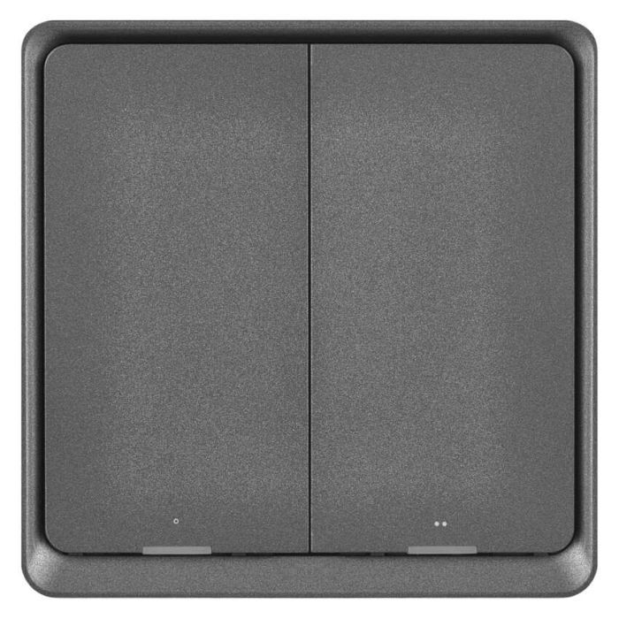 Умный выключатель EMOS H5015 2 buttons ZigBee 3.0 Black (H5015) изображение 3