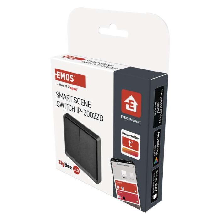 Умный выключатель EMOS H5015 2 buttons ZigBee 3.0 Black (H5015) изображение 8