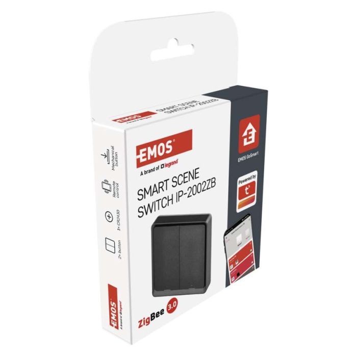 Умный выключатель EMOS H5015 2 buttons ZigBee 3.0 Black (H5015) изображение 9
