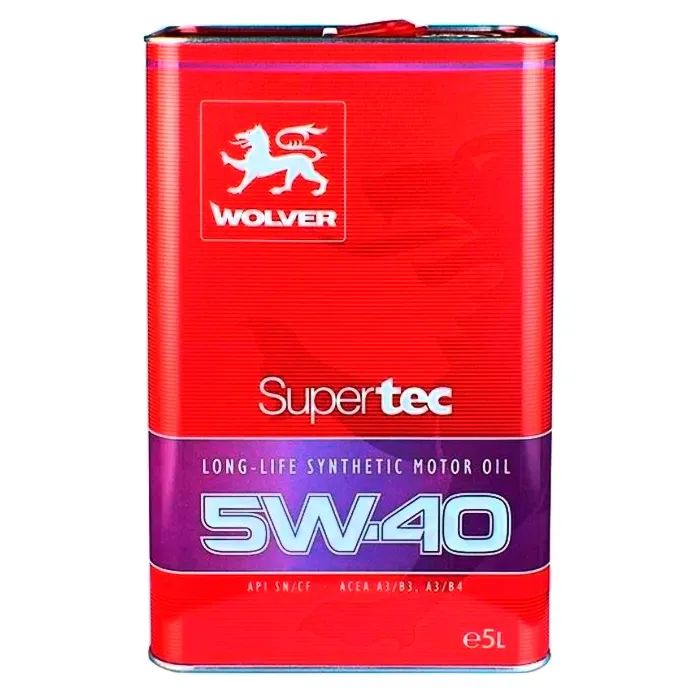 Моторна олива Wolver Supertec 5W-40, API SN/CF 5л (4260360943935) > ціни в Києві та Україні Моторна олива Wolver Supertec 5W-40, API SN/CF 5л (4260360943935)