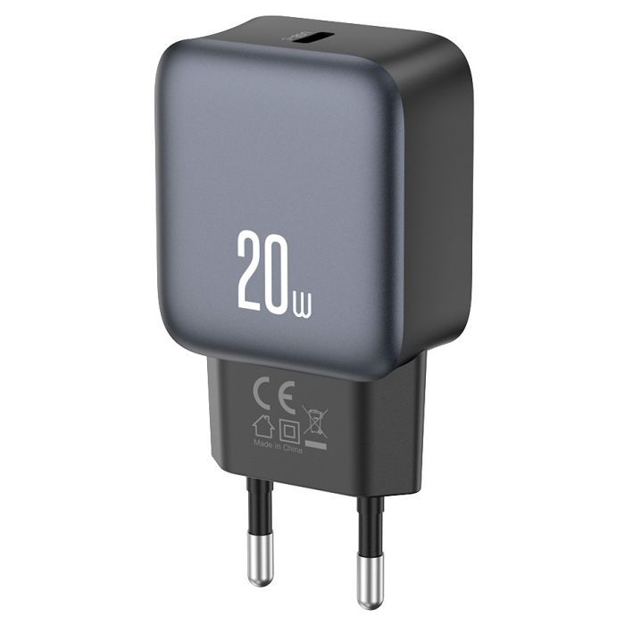 Зарядний пристрій XO USB-C PD20W black (L153_Black) зображення 2
