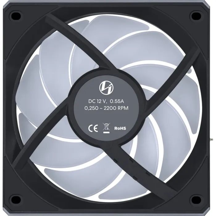 Кулер для корпуса Lian Li Uni Fan CL WIRELESS 120-3, Black (G99.12CL1W3B.00) изображение 4