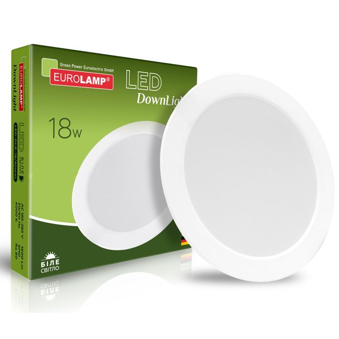 Світильник Eurolamp Downlight NEW 18W 1600Lm 4000K (LED-DLR-18/4(new)) зображення 2