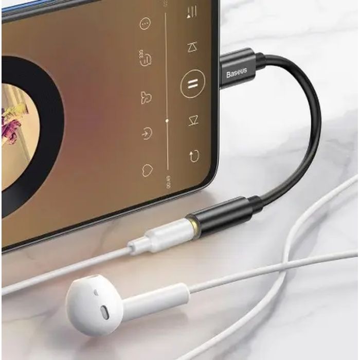 Переходник USB-C M to 3.5mm F 0.1m black Baseus (CATL54-01) изображение 10