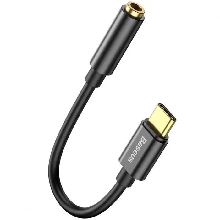 Переходник USB-C M to 3.5mm F 0.1m black Baseus (CATL54-01)