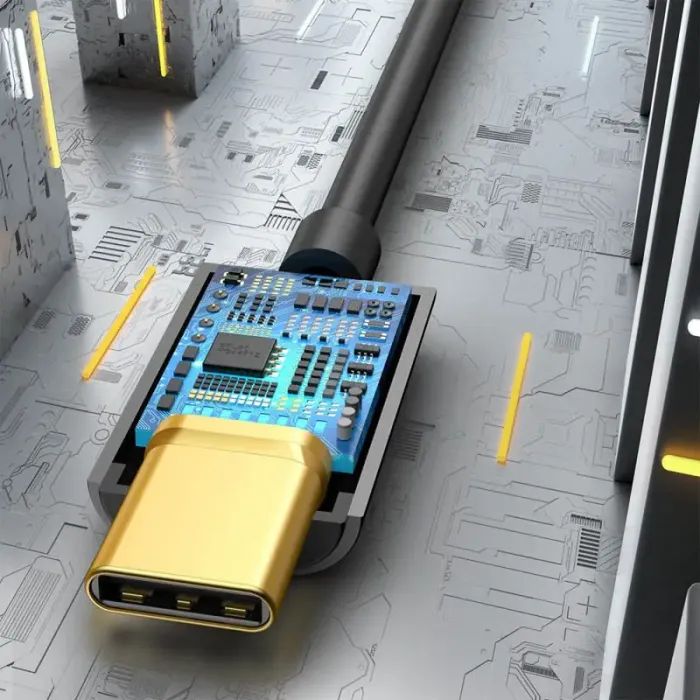 Переходник USB-C M to 3.5mm F 0.1m black Baseus (CATL54-01) изображение 5